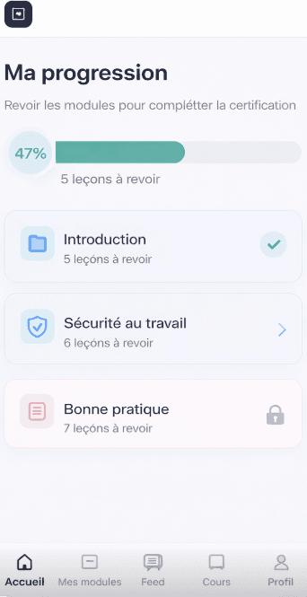 Coordonation Inter-établissements screenshot (confidentiel)